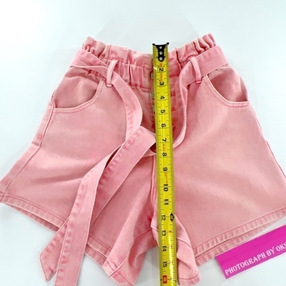 VERVET Super High Rise Self Tie Button Fly Up Mom shorty size XS - Picture 6 of 15